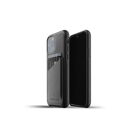 MUJJO Mujjo MUJJO-CL-002-BK Full Leather Wallet Case for iPhone 11 Pro; Black MUJJO-CL-002-BK